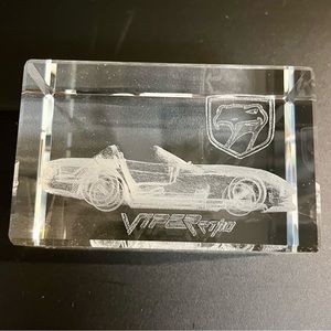 SOLD Viper RT -10 Leaded crystal engraved Dodge  Viper